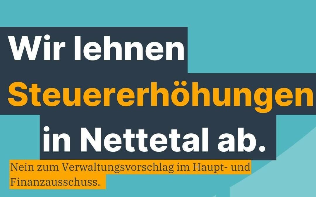 Nein zur Erhöhung des Gewerbesteuerhebesatzes