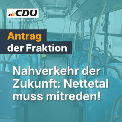 CDU möchte Nahverkehrsplanung aktiv mitgestalten